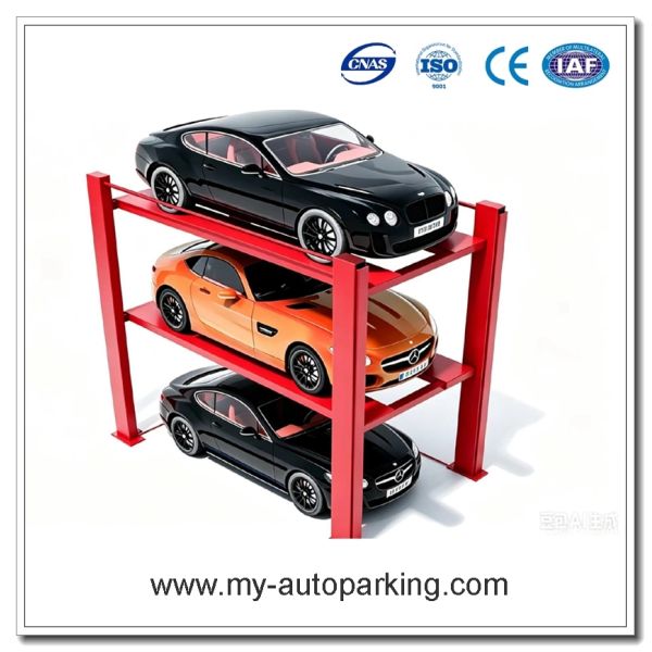 Multifunctional 3 Car Vertical Parking Lift System For Outdoor Parking Space