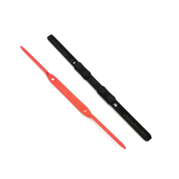2 Hole Paper Plastic Fastener Black Plastic Folder Fastener Customized