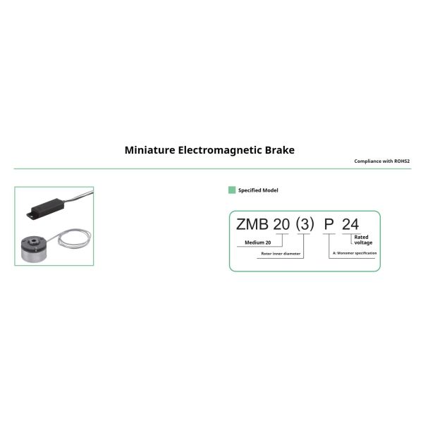 Makinopc 24v Rated Voltage Miniature Type Electromagnetic Clutch Brake Unit 1w Power Consumption ZMB20