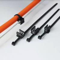 A cinta plástica de nylon plástica preta prende com correias a largura 100pcs de 4.8mm com kabelclip