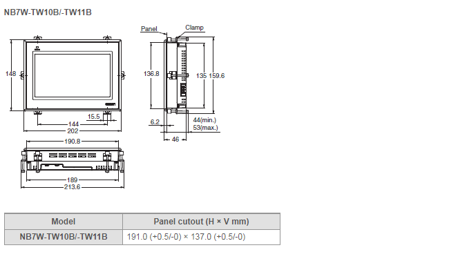 Панель взаимодействующее OMRON экрана касания NB7W-TW10B HMI для индустрии