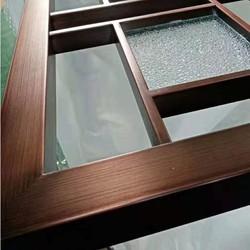Modern interior decoration metal glass room divider wall panel