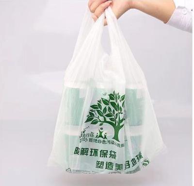 Veste de creme Tote Biodegradable Disposable Bags do amido de milho