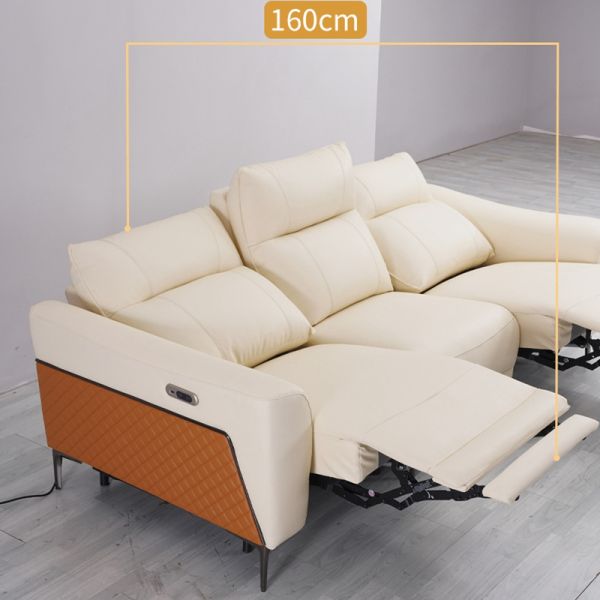BN Furniture Leather Functional Sofa Minimalist Living Room Electric Function Recliner Chair Sofa Electric Recliner Sofa