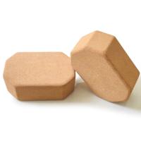 Tijolos de bloco de ioga de cortiça natural antiderrapantes para academia 8,5