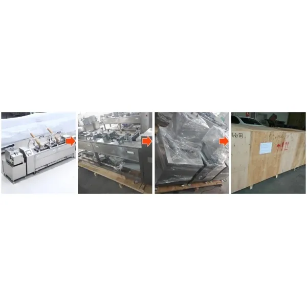 Automatic Chocolate Cream Biscuit Sandwich Machine With Pile Packaging System