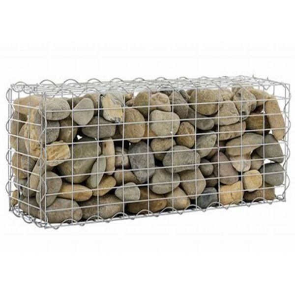 На открытом воздухе заполненный камень Габион сваренный отверстием прямоугольника ландшафта гальванизированный коробкой