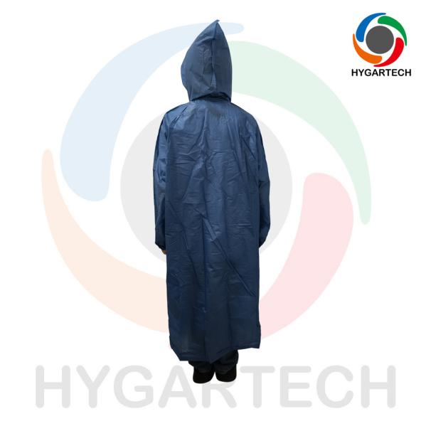 PEVA Portable Blue Reusable Pocket Raincoat One Size Fits All