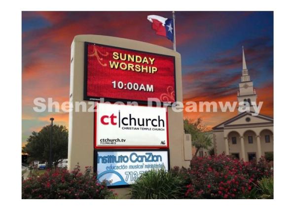 RGB Advertising Outdoor LED Signs , EPISTAR PH16 Outdoor LED Display