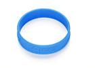 canton factory offer 202*12*2mm blue embossed silicone bracelets custom