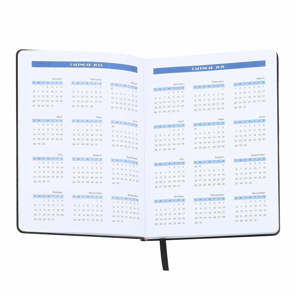 Classic Bound Daily Weekly Planner Golden Stamping Logo 100gsm Premium Paper