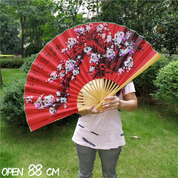 [I AM YOUR FANS]Bamboo Hanging Wall Fan Large Size Wall Mounted Fans for Wedding & Home Decor