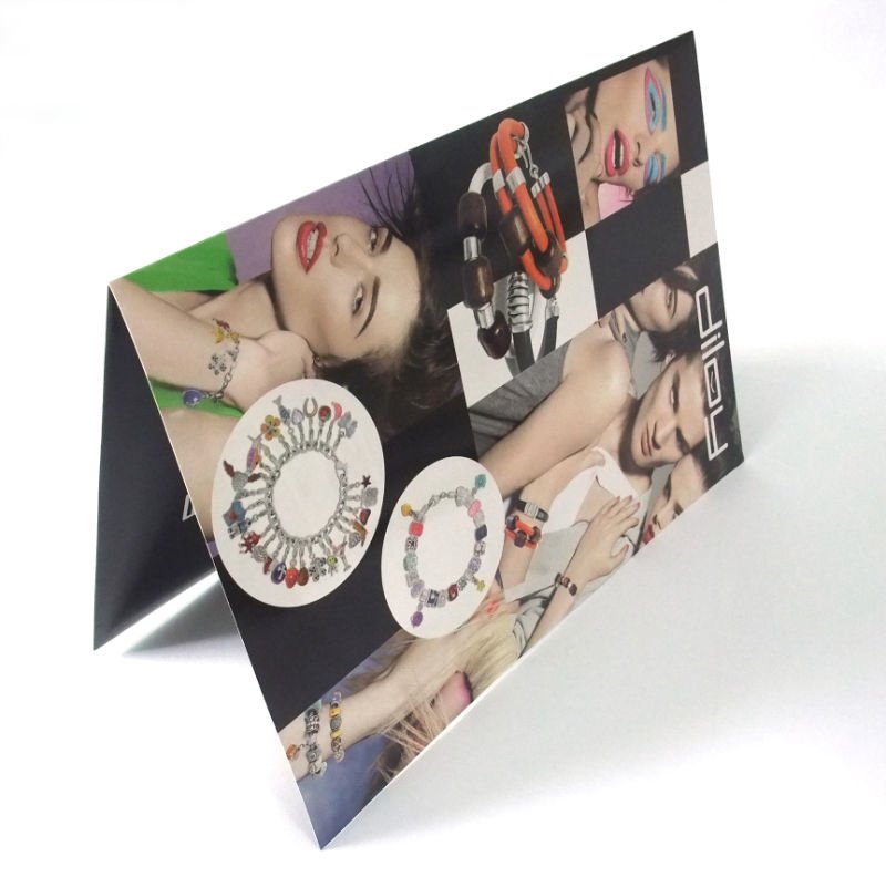 Glossy lamination,  hot stamping, folding Colour Flyer Printing service SGS-COC-007396