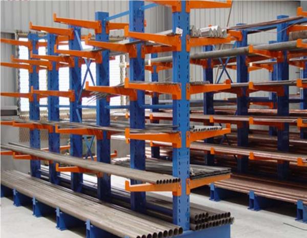 Muliti Lever Metal Cantilever Storage Rack For Lumber /  Plywood / PVC Storing