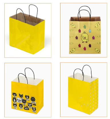 environment kraft paper shopping bags