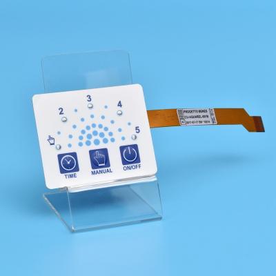 EBG180 Membrane Switch Keyboard , Film Overlay Custom Membrane Keypad