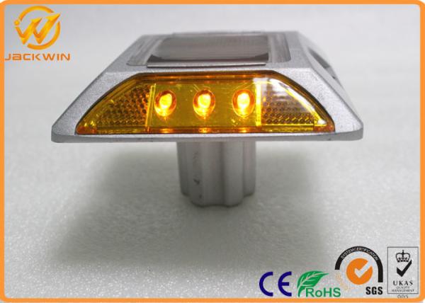 High Compression Resistant Solar Aluminum Road Cats Eyes 130 * 120 * 75mm