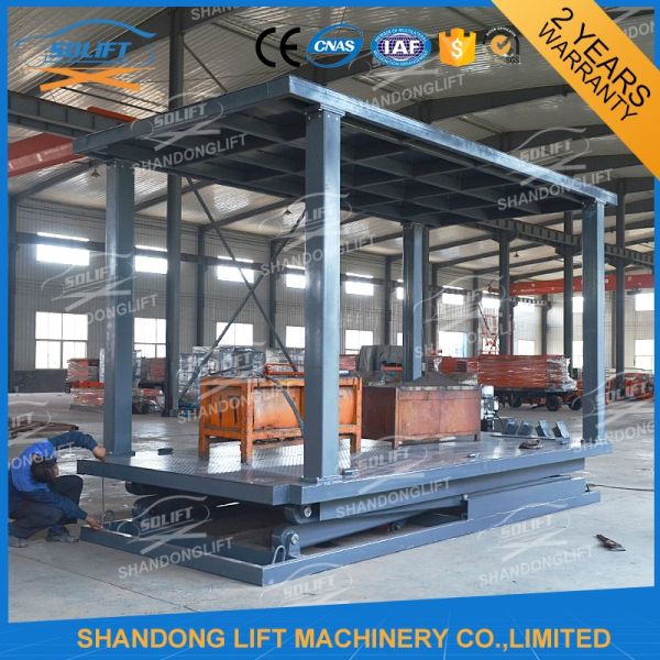 Платформа подвала гидравлическая двойная Ссиссор гараж автомобиля дома палубы двойника подъема автомобиля