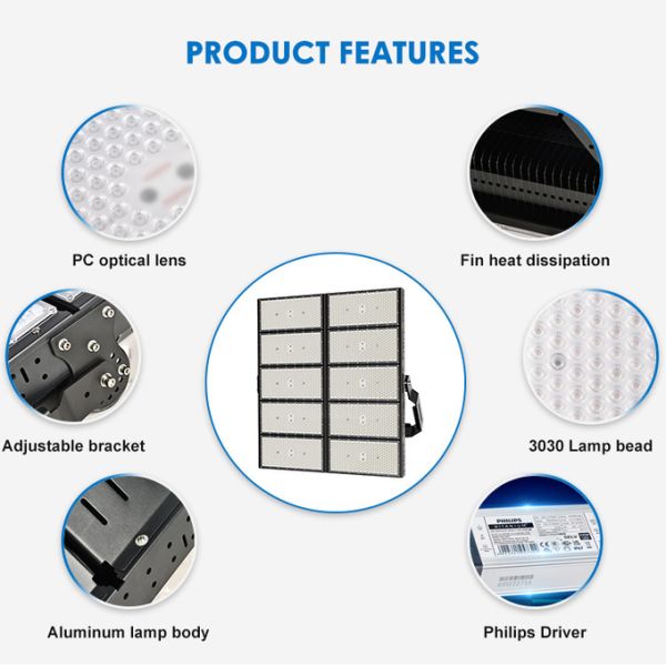 Lumileds3030 Светодиодный стадион освещение Наружные огни арены 800W