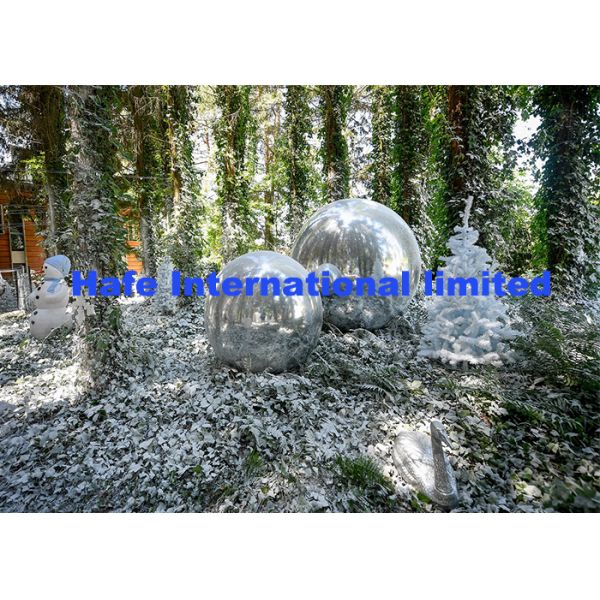 Серебряные гигантские воздушные шары рекламы для на открытом воздухе частной партии зимы темы