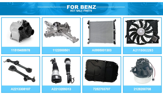 Автозапчасти КОЛЕРОВАННЫЙ РАДИАТОР 2045001603 Для Mercedes Benz W212 C207 S212 A207 E300