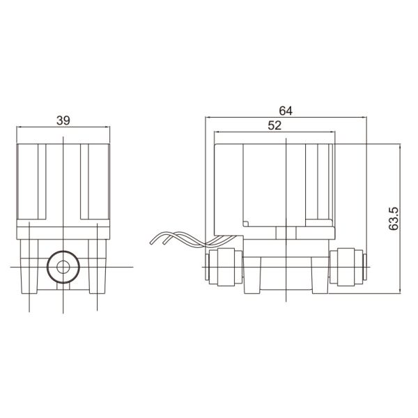 Быстрый клапан соленоида воды притока автомобиля штуцера 12В пластиковый для отечественной системы Ро