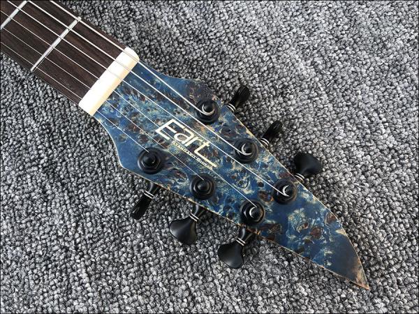 Custom Earts Electric Guitar with African Mahogany Body Black Hardware