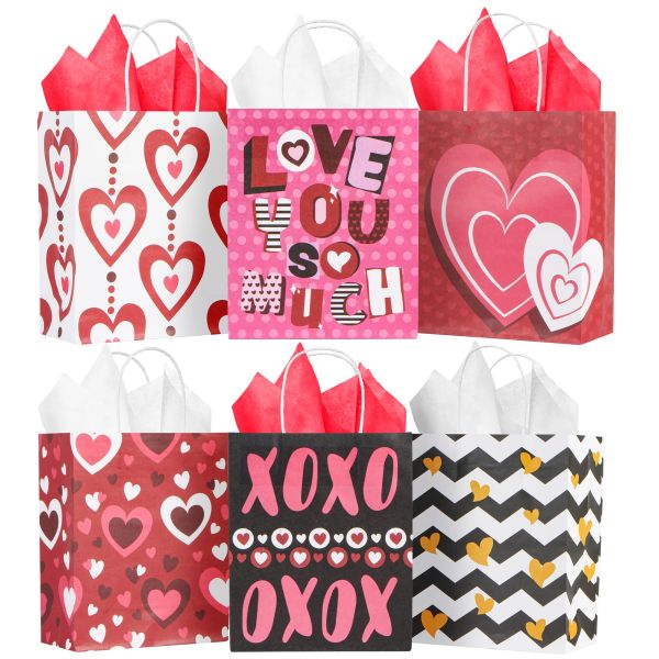 Custom Logo Decorative Handmade Small Kraft Paper Gift Shopping Bags For Grocery