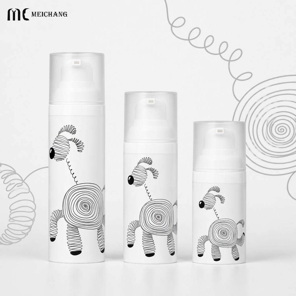 30ml 50ml 75ml Refillable PP Airless Lotion Pump Bottle for Eye Cream and Skincare Packaging(MC-228)