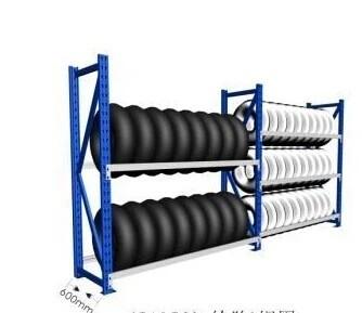 1.8mm Depth Certified Industrial Storage Rack For Tyres Fabric And Chemical