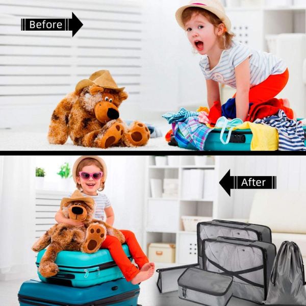 Business Travel Organizer Bag 7 Pcs Cubes for large suitcase