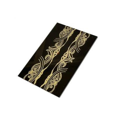 Decoration 304 Gold Mirror Cold Rolled Stainless Steel Sheets For Elevators