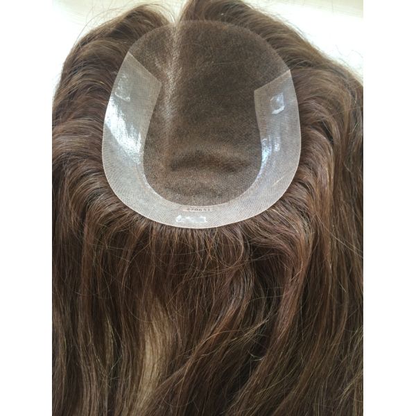3/4 Cap Men Hairpiece Adhesive Bespoke Hair Systems Natural