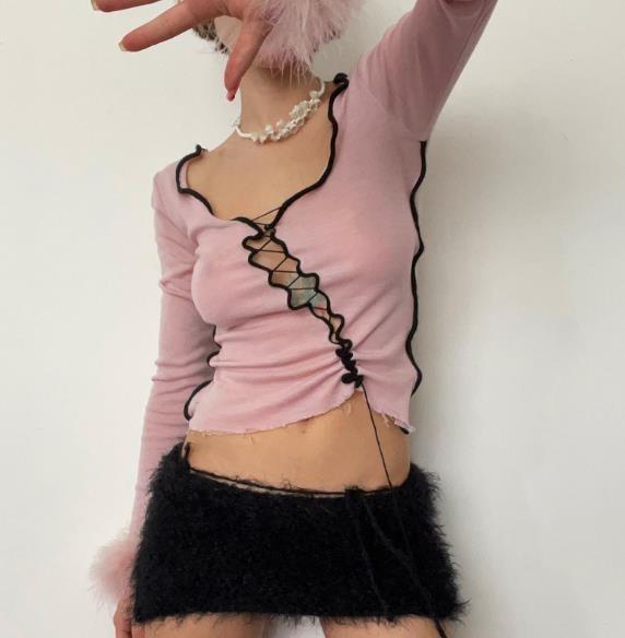 As senhoras longas sexy da camisa da luva T das mulheres personalizadas dos fabricantes de roupa da quantidade pequena cobrem