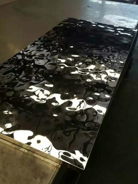 New Design Fashion Water Ripple Gold Stainless Steel Sheets Manufacturer In China