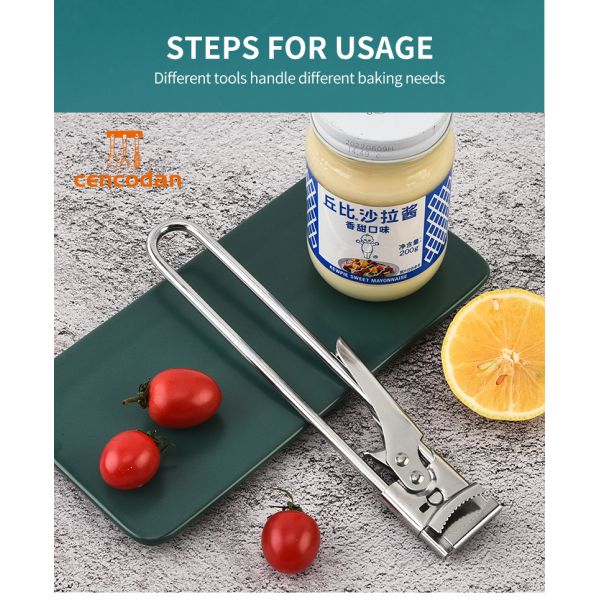 Custom Size Household Metal and Plastic Bottle Opener with Non-Slip Grip Twist Cap Openers