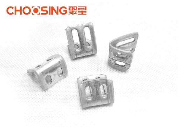 U Shaped Upholstery Spring Clips Fasteners 4 Holes Design Reducing Gun Nail Vibration