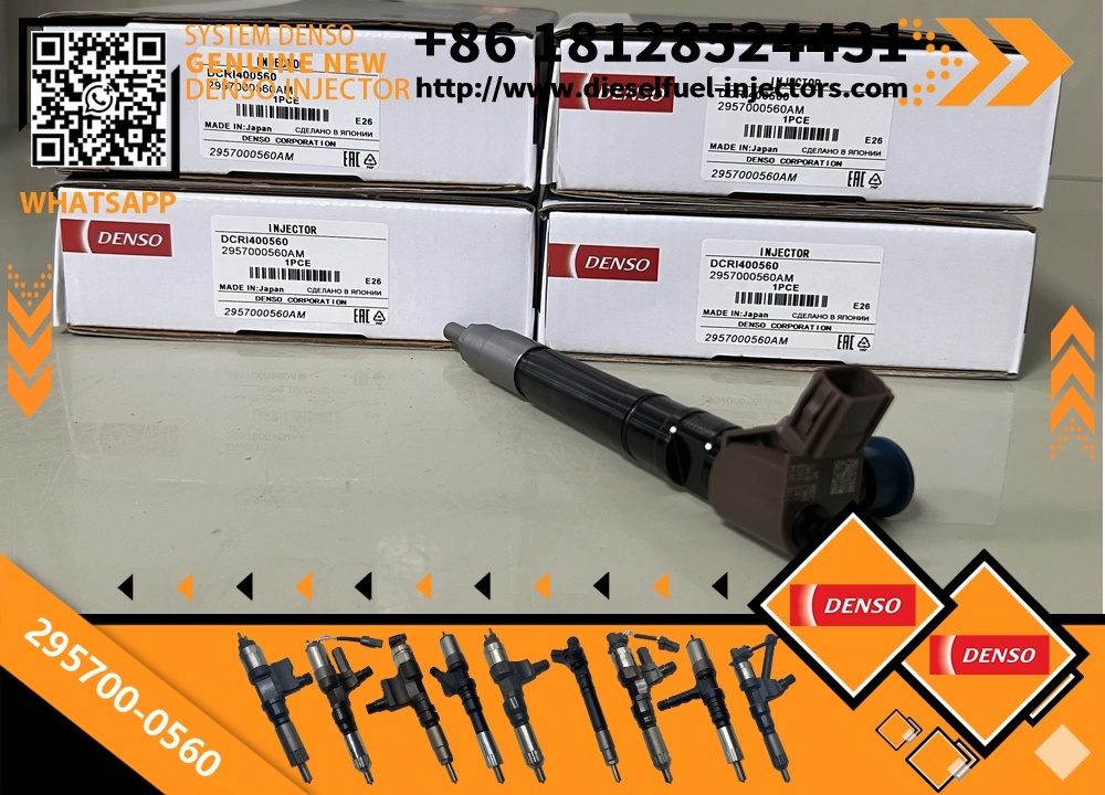 Denso Piezo Common Rail Fuel Injector 295700-0560 23670-0E020 23670-09430 23670-19025 for Toyota Hilux Fortuner 2GD-FTV 2.4L