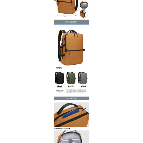 Portemantage multifonctionnel sac à dos de voyage sac à dos de randonnée en plein air Unisexe OEM