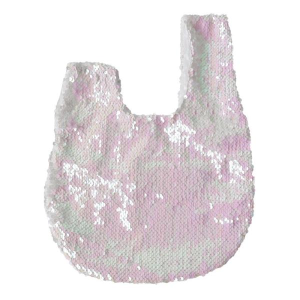 DIY LOGO Sublimation Shiny Sequin Wrist Bag Walking Makeup Bag