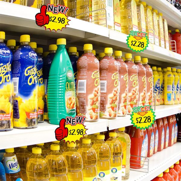Supermarket Advertising Shelf Display Wobbler Sticker PET / PP / PVC / POP