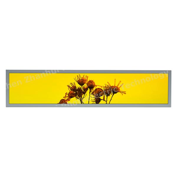 High Brightness 28 Inch Bar Type TFT LCD Display With LVDS 51 Pins 1920x360