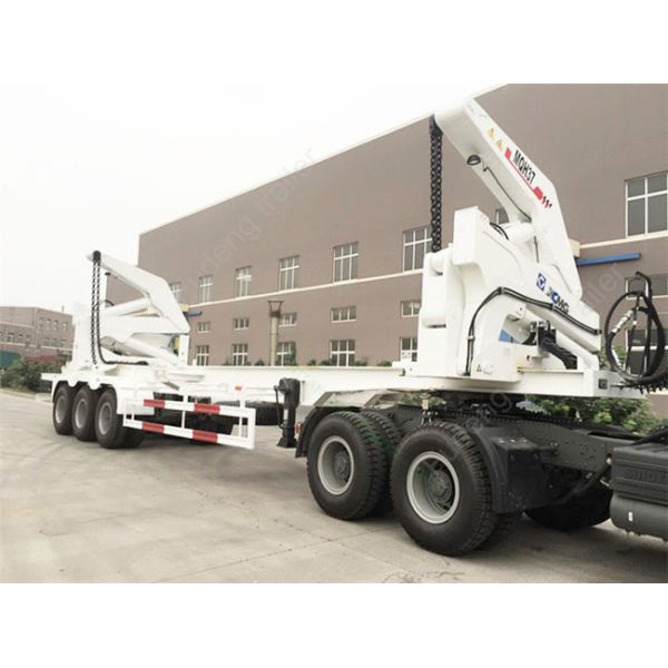 40ft Side Loader Trailer Italian Hydraulic System 40000 Kilograms Lifting Capacity