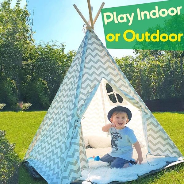 Wood Pole A Frame 180*165cm Canvas Teepee Tent