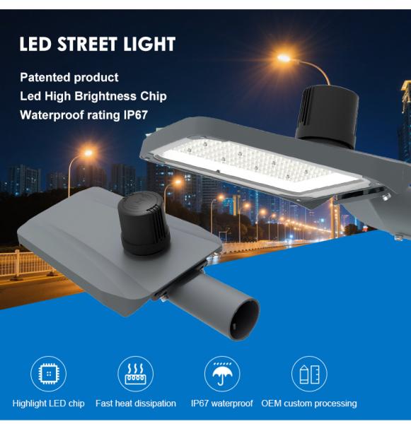Outdoor Road New Detachable Driver LED Street Light Aluminum 50w 100w 150w 200w