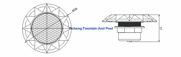 High Power Wall Mounted LED Underwater Swimming Pool Lights 12W 24W 36W IP68