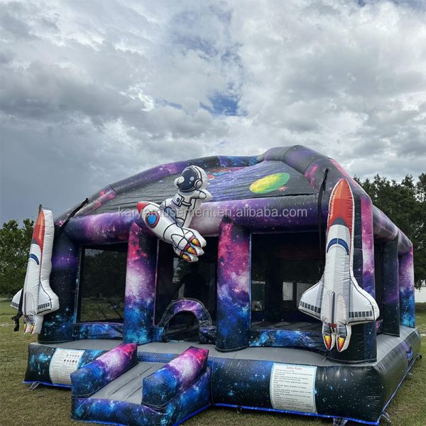 Blower Pretty Good Kids Party Astronaut Castle Spaceship Inflatable Bounce House