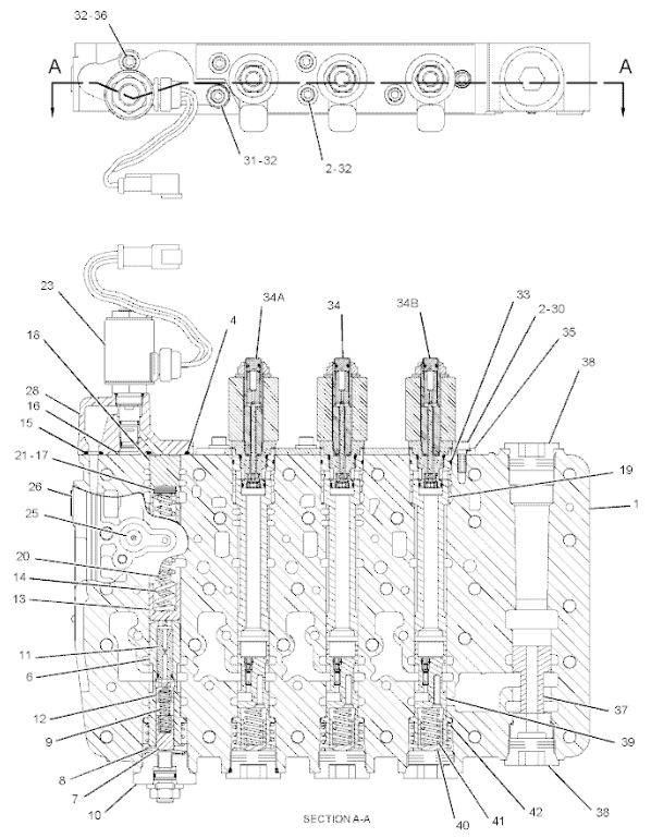 175-3893 1753893 Solenoid Valve Motor Grader Electric Parts Fitting For 140H 160H 3176C