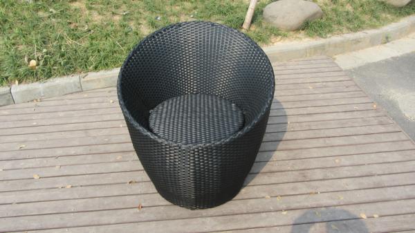 Home / Beach / Office Leisure PE Rattan Obelisk Chair With Cushion