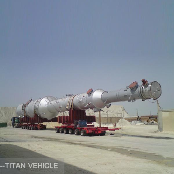 Turntable Bolster Gooseneck Modular Trailer for carrying 120 ton 200 ton tank
